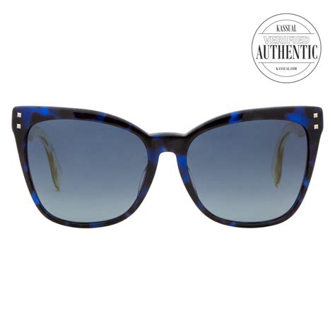 Women's Blue Ff 0098/F/S E81 57Mm Sunglasses 